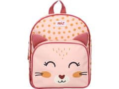 Vadobag Ružový detský ruksak Mačička