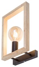 Rabalux Nástenné svietidlo Indigo 1x40W | E27 - svetlé drevo, čierna