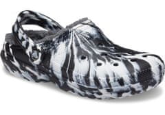 Crocs Classic Lined Marbled Clogs Unisex, 36-37 EU, M4W6, Dreváky, Šlapky, Papuče, White/Black, Biela, 207180-103