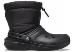 Crocs Classic Lined Neo Puff Boots Unisex, 38-39 EU, M6W8, Snehule, Čižmy, Black/Black, Čierna, 206630-060
