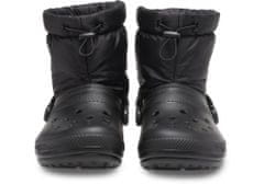 Crocs Classic Lined Neo Puff Boots Unisex, 38-39 EU, M6W8, Snehule, Čižmy, Black/Black, Čierna, 206630-060