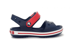 Crocs Crocband Sandals pre deti, 22-23 EU, C6, Sandále, Šlapky, Papuče, Navy/Red, Modrá, 12856-485