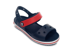 Crocs Crocband Sandals pre deti, 29-30 EU, C12, Sandále, Šlapky, Papuče, Navy/Red, Modrá, 12856-485