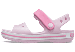 Crocs Crocband Sandals pre deti, 34-35 EU, J3, Sandále, Šlapky, Papuče, Ballerina Pink, Ružová, 12856-6GD