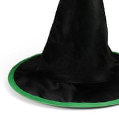 Rappa Detský klobúk čierno-zelený Čarodejnica/Halloween