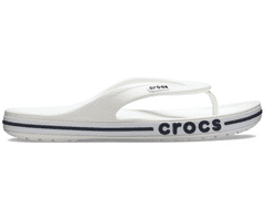 Crocs Bayaband Flip-Flops Unisex, 38-39 EU, M6W8, Žabky, Šlapky, Papuče, White/Navy, Biela, 205393-126