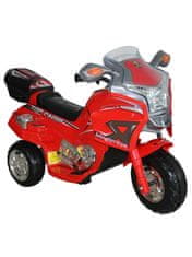 Baby Mix Detská elektrická motorka POLICE červená