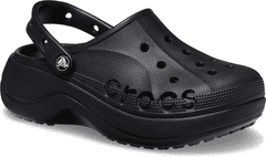 Crocs Baya Platform Clogs pre ženy, 39-40 EU, W9, Dreváky, Šlapky, Papuče, Black, Čierna, 208186-001