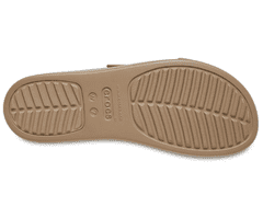 Crocs Brooklyn Buckle Low Wedge Sandals pre ženy, 41-42 EU, W10, Sandále, Šlapky, Papuče, Khaki, Hnedá, 207431-260