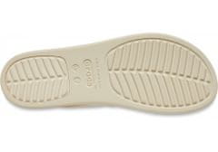 Crocs Brooklyn Strappy Low Wedge Sandals pre ženy, 36-37 EU, W6, Sandále, Šlapky, Papuče, Bone, Béžová, 206751-2Y2