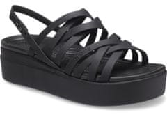 Brooklyn Strappy Low Wedge Sandals pre ženy, 39-40 EU, W9, Sandále, Šlapky, Papuče, Black, Čierna, 206751-001
