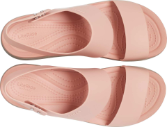Crocs Brooklyn Low Wedge Sandals pre ženy, 37-38 EU, W7, Sandále, Šlapky, Papuče, Pale Blush/Mushroom, Ružová, 206453-6RT