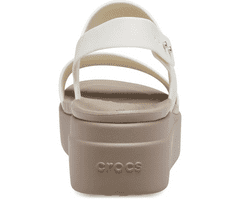 Crocs Brooklyn Low Wedge Sandals pre ženy, 39-40 EU, W9, Sandále, Šlapky, Papuče, Oyster, Béžová, 206453-159