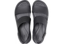 Crocs Brooklyn Low Wedge Sandals pre ženy, 36-37 EU, W6, Sandále, Šlapky, Papuče, Black/Black, Čierna, 206453-060