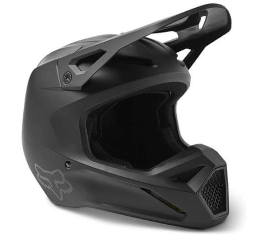 FOX motokrosová helma V1 Solid Dot/Ece Matte Black