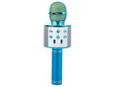 Verk  01377 Karaoke Bluetooth mikrofón, 1800mAh strieborná