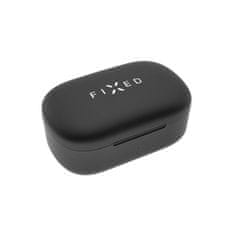 FIXED Sluchátka do uší Boom HD s bezdrátovým nabíjením - černá