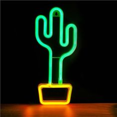 Forever Dekoratívne LED osvetlenie neon Kaktus