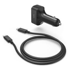 HAMA Napájecí adaptér do auta USB-C do auta, Power Delivery, 5-20 V, 65 W, 1, 5 m