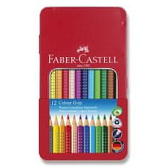 Faber-Castell Faber - Castell Pastelky trojhranné Grip 2001 - plechová krabička 12 ks