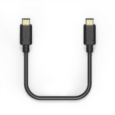 HAMA kábel USB-C 2.0 typ C vidlica - C vidlica, 1,5 m, čierna
