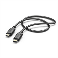 HAMA kábel USB-C 2.0 typ C vidlica - C vidlica, 1,5 m, čierna