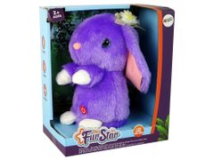 Lean-toys Tancujúci králik Opakovanie zvukov Hudba fialová