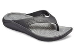 Crocs LiteRide Flip-Flops Unisex, 37-38 EU, M5W7, Žabky, Šlapky, Papuče, Black/Slate Grey, Čierna, 205182-0DD