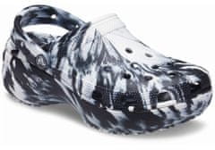 Crocs Classic Platform Marbled Clogs pre ženy, 41-42 EU, W10, Dreváky, Šlapky, Papuče, Black/White, Čierna, 207176-066