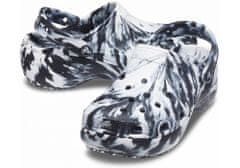 Crocs Classic Platform Marbled Clogs pre ženy, 41-42 EU, W10, Dreváky, Šlapky, Papuče, Black/White, Čierna, 207176-066