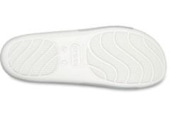 Crocs Splash Glossy Slides pre ženy, 38-39 EU, W8, Šlapky, Sandále, Papuče, White, Biela, 208538-100