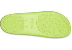 Crocs Splash Glossy Slides pre ženy, 39-40 EU, W9, Šlapky, Sandále, Papuče, Limeade, Zelená, 208538-3UH