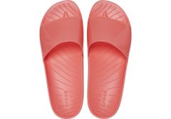 Crocs Splash Glossy Slides pre ženy, 38-39 EU, W8, Šlapky, Sandále, Papuče, Neon Watermelon, Červená, 208538-6VT