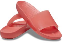Crocs Splash Glossy Slides pre ženy, 39-40 EU, W9, Šlapky, Sandále, Papuče, Neon Watermelon, Červená, 208538-6VT