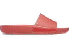Crocs Splash Glossy Slides pre ženy, 41-42 EU, W10, Šlapky, Sandále, Papuče, Neon Watermelon, Červená, 208538-6VT