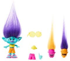 Mattel Trolls Malá bábika Hair pops - Vetvík HNF02