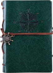 Korbi Stredný diár, cestovateľský zápisník, zelený diár, A6