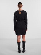 Pieces Dámske šaty PCELLEN Slim Fit 17140738 Black (Veľkosť M)