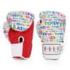 Boxerské rukavice TOP KING a Elle Active Color Therapy - biela/červená