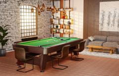 Hs Hop-Sport Biliardový stôl Vip Extra 9 FT hnedo/zelený