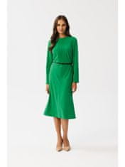 Stylove Dámske midi šaty Kerigor S347 svetlo zelená XL