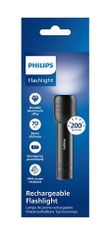 Philips ALU dobíjacie svietidlo SFL7003T/10, čierna, vzdialenosť lúčov 185m