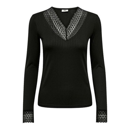Jacqueline de Yong Dámske tričko JDYRINE Regular Fit 15309637 Black