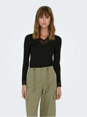 Jacqueline de Yong Dámske tričko JDYRINE Regular Fit 15309637 Black (Veľkosť XL)
