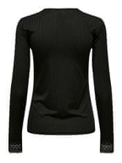 Jacqueline de Yong Dámske tričko JDYRINE Regular Fit 15309637 Black (Veľkosť XS)