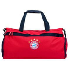 FAN SHOP SLOVAKIA Športová taška cez rameno FC Bayern Mníchov, Červená, Zip 60x25x34cm