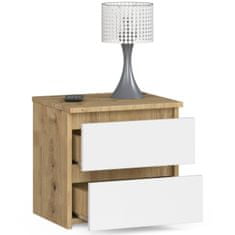 Akord Nočný stolík CL2 40 cm dub artisan/biely