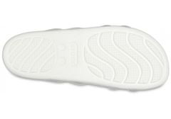 Crocs Splash Glossy Strappy Sandals pre ženy, 37-38 EU, W7, Sandále, Šlapky, Papuče, White, Biela, 208537-100