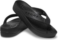 Crocs Baya Platform Flip-Flops pre ženy, 38-39 EU, W8, Žabky, Šlapky, Papuče, Black, Čierna, 208395-001