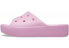 Crocs Classic Platform Slides pre ženy, 39-40 EU, W9, Šlapky, Sandále, Papuče, Flamingo, Ružová, 208180-6S0